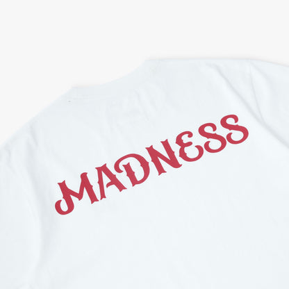MADNESS PRINT TEE-WHITE