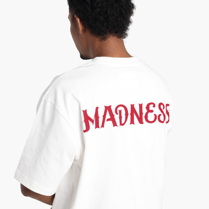 MADNESS PRINT TEE-WHITE