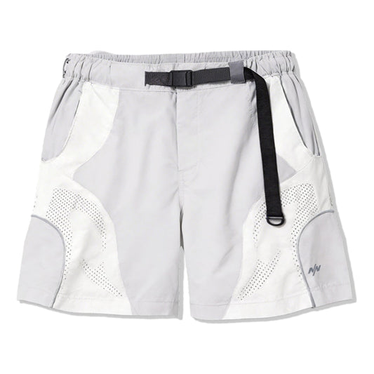 NINE POINT NINE PULSAR LASER SHORTS-LIGHT GREY