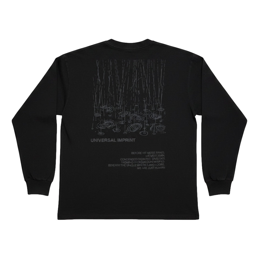 OPEN DIALOGUE RAIN LONG TEE-BLACK