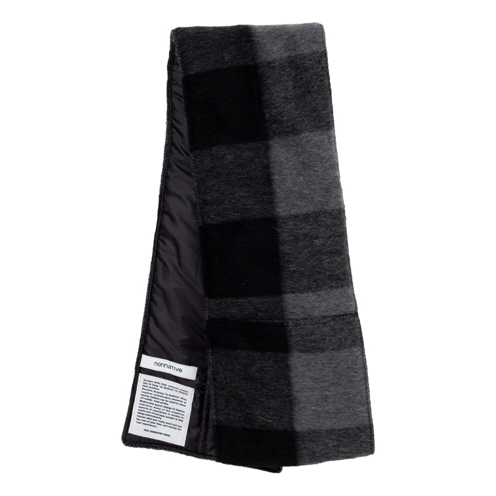 RANCHER MUFFLER COTTON FLANNEL BLOCK CHECK
