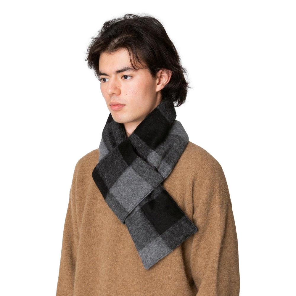 RANCHER MUFFLER COTTON FLANNEL BLOCK CHECK