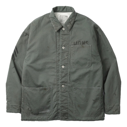 MADNESS REGENERATED 40'S P-47 UTILITY PADDED JACKET ( MADE IN JAPAN )-CHARCOAL