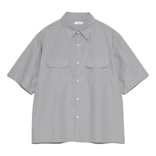 Nanamica REGULAR COLLAR END ON END S/S SHIRT-GREY