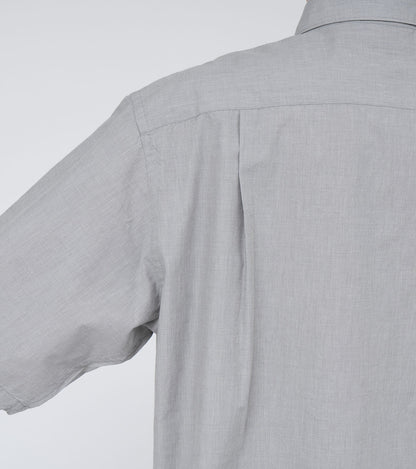 Nanamica REGULAR COLLAR END ON END S/S SHIRT-GREY
