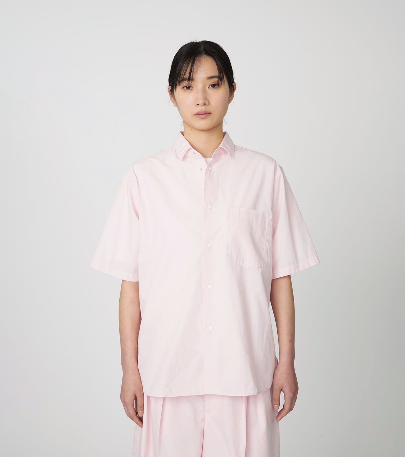 nanamica Regular Collar Wind Shirt Pink 【公式通販】