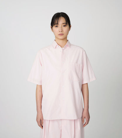 Nanamica REGULAR COLLAR WIND S/S SHIRT-PINK