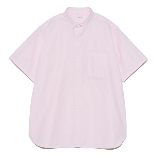 Nanamica REGULAR COLLAR WIND S/S SHIRT-PINK
