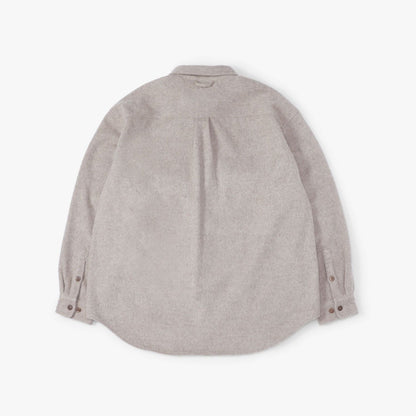 MADNESS RETRO WOOL MIX OVERSHIRT (FABRIC BY JAPAN)-TAUPE