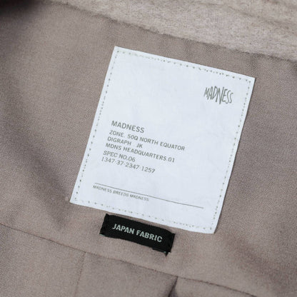 MADNESS RETRO WOOL MIX OVERSHIRT (FABRIC BY JAPAN)-TAUPE