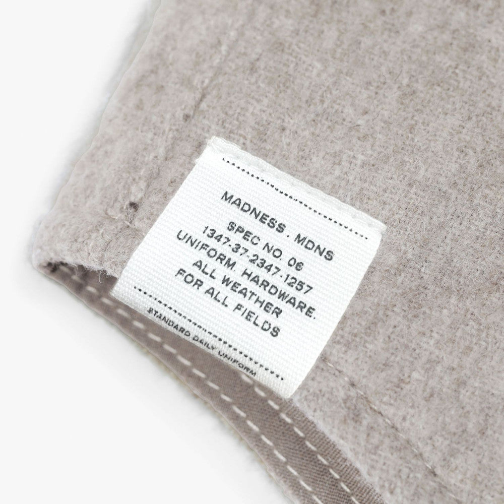 MADNESS RETRO WOOL MIX OVERSHIRT (FABRIC BY JAPAN)-TAUPE