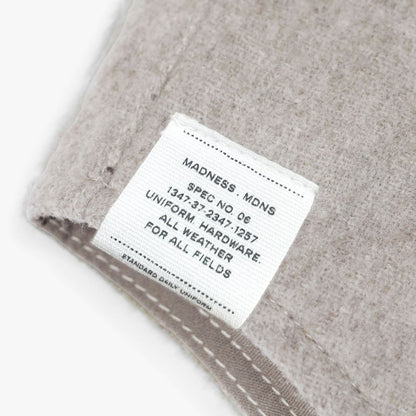 MADNESS RETRO WOOL MIX OVERSHIRT (FABRIC BY JAPAN)-TAUPE