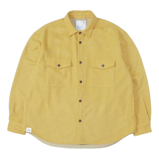 MADNESS RETRO WOOL MIX OVERSHIRT (FABRIC BY JAPAN)-YELLOW