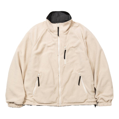 MEANSWHILE REVERSIBLE FLEECE JACKET-OFF WHITE