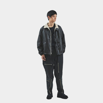 MEANSWHILE REVERSIBLE FLEECE JACKET-OFF WHITE