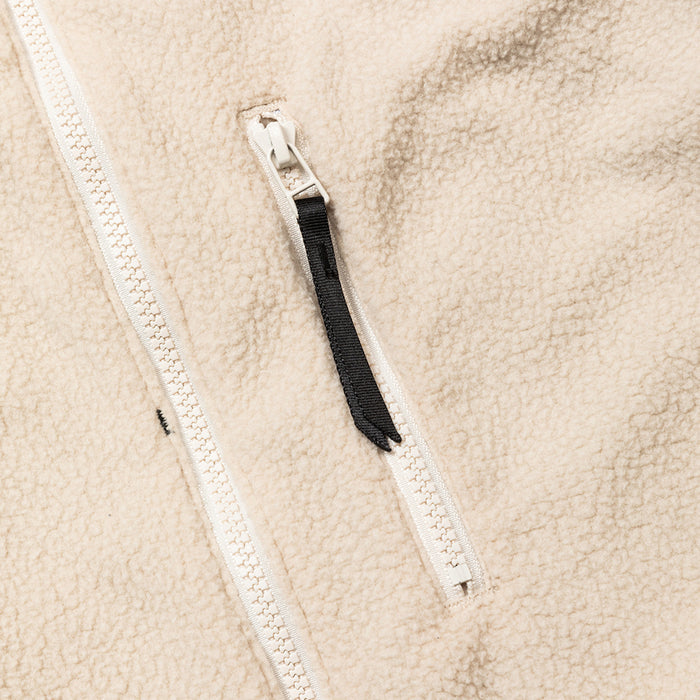 MEANSWHILE REVERSIBLE FLEECE JACKET-OFF WHITE