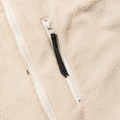 MEANSWHILE REVERSIBLE FLEECE JACKET-OFF WHITE