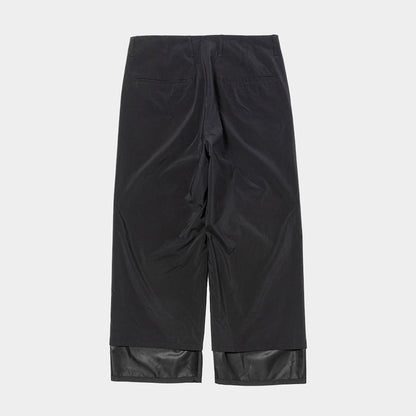 MEANSWHILE REVERSIBLE LINING PANT-OFF BLACK