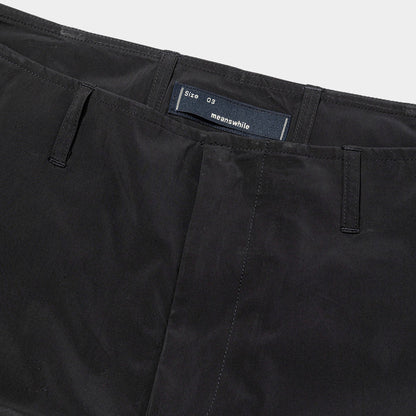 MEANSWHILE REVERSIBLE LINING PANT-OFF BLACK