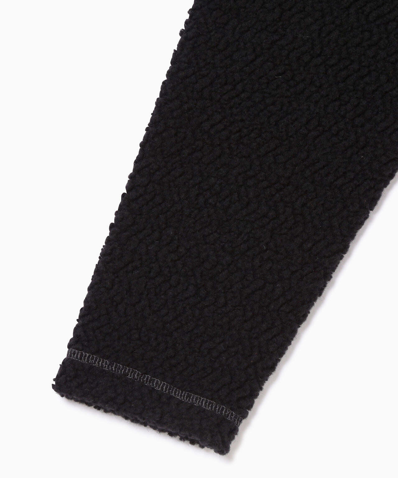 AND WANDER RE WOOL JQ CREW NECK-BLACK