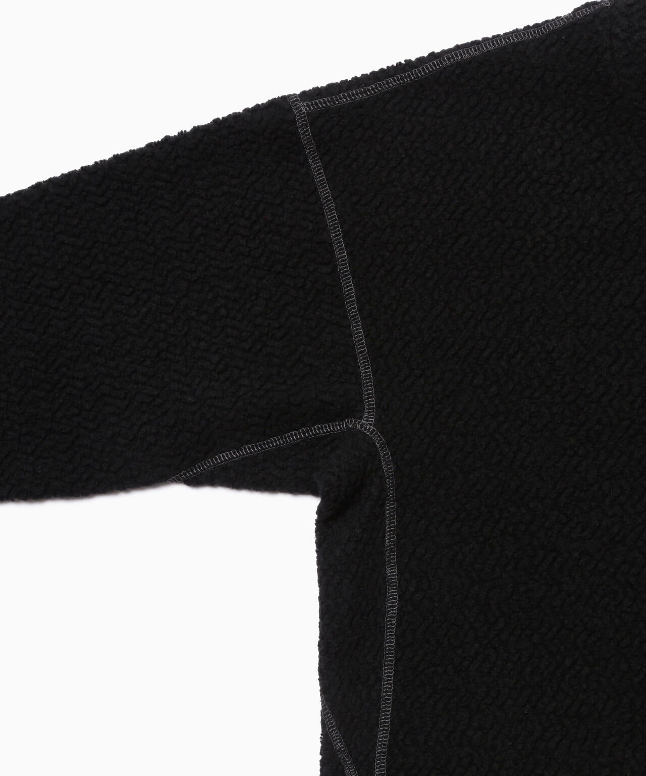AND WANDER RE WOOL JQ CREW NECK-BLACK