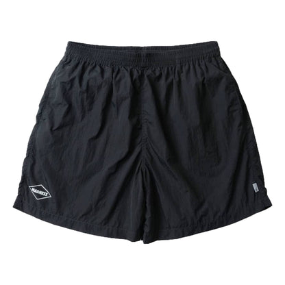MADNESS RHOMBUS LOGO NYLON ESSENTIAL SHORTS (17")-BLACK