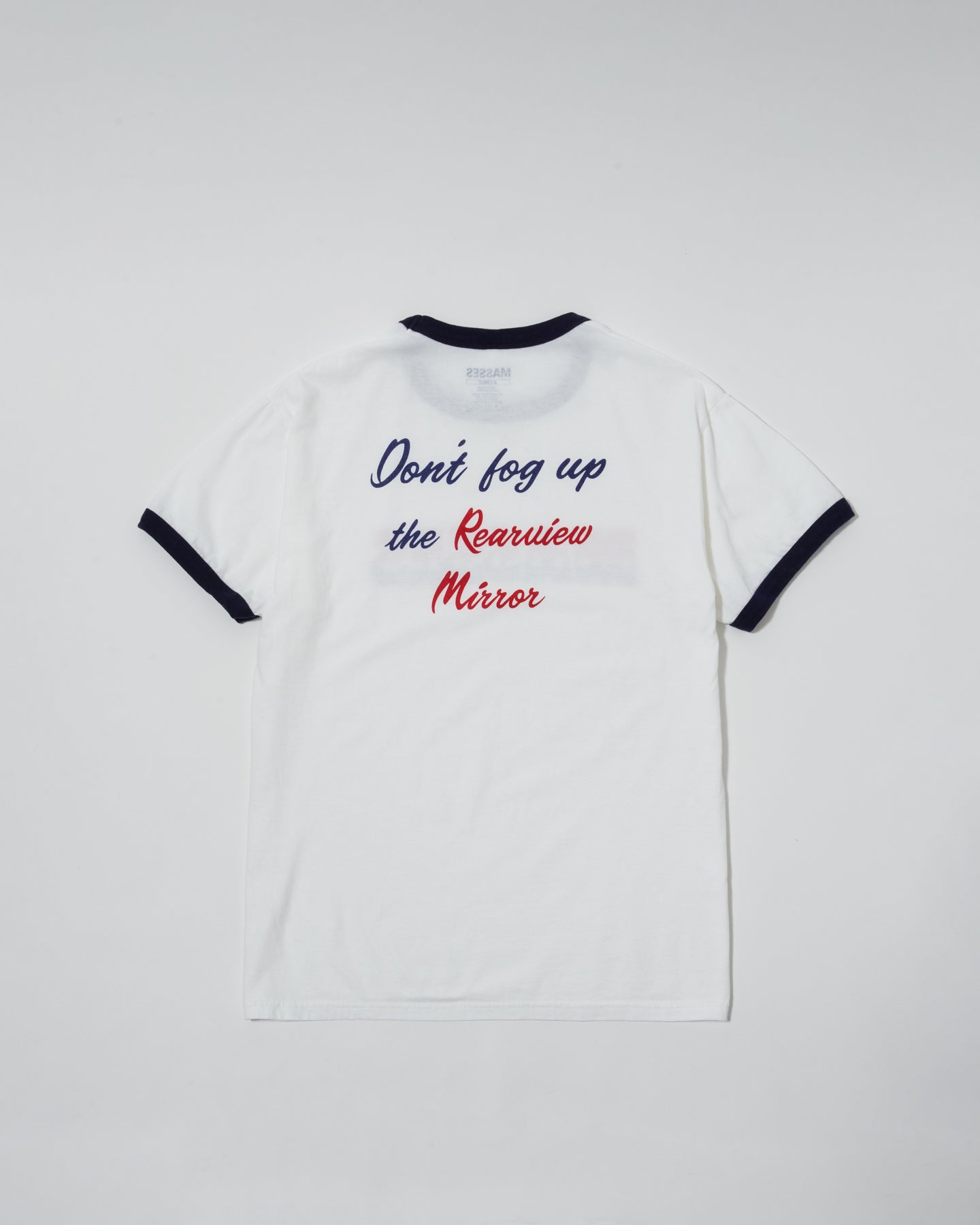 MASSES RINGER T-SHIRT STAR-WHITE NAVY