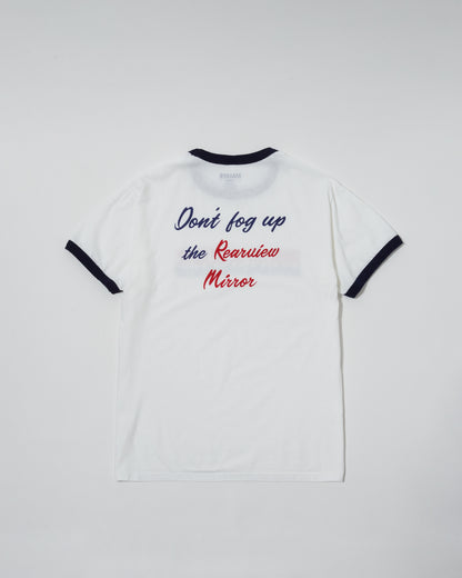 MASSES RINGER T-SHIRT STAR-WHITE NAVY
