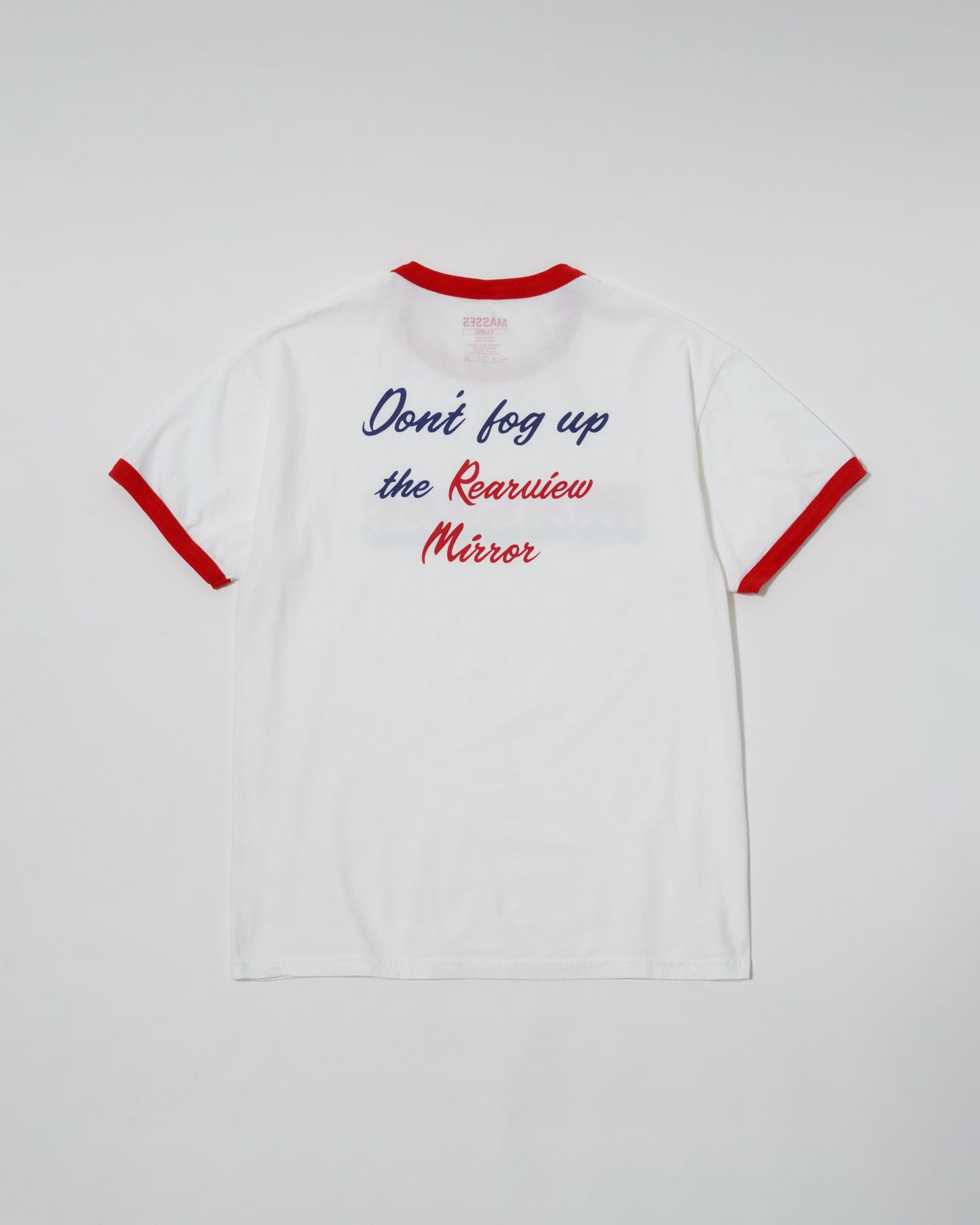 MASSES RINGER T-SHIRT STAR-WHITE RED