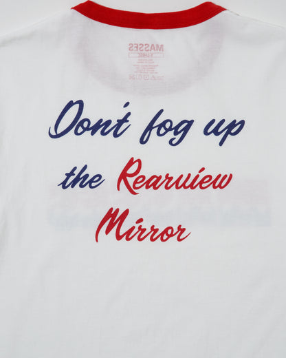 MASSES RINGER T-SHIRT STAR-WHITE RED