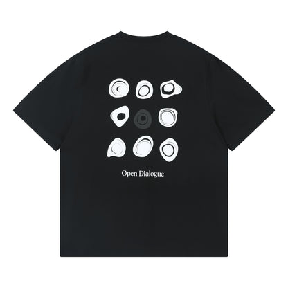 OPEN DIALOGUE ROCK TEE-BLACK
