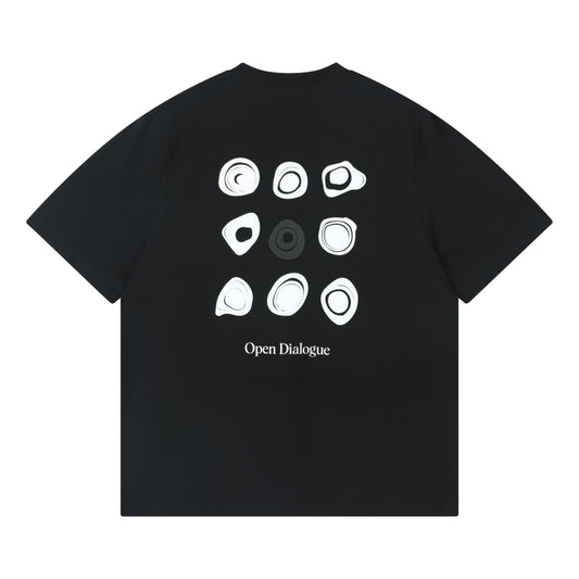 OPEN DIALOGUE ROCK TEE-BLACK