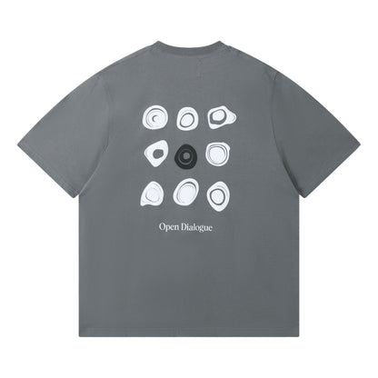 OPEN DIALOGUE ROCK TEE-GREY