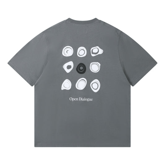 OPEN DIALOGUE ROCK TEE-GREY