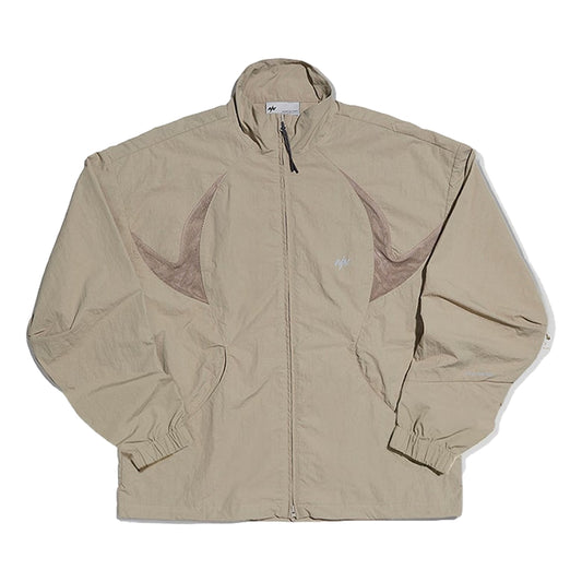 NINE POINT NINE REMNANT MESH TRAINER JACKET-KHAKI