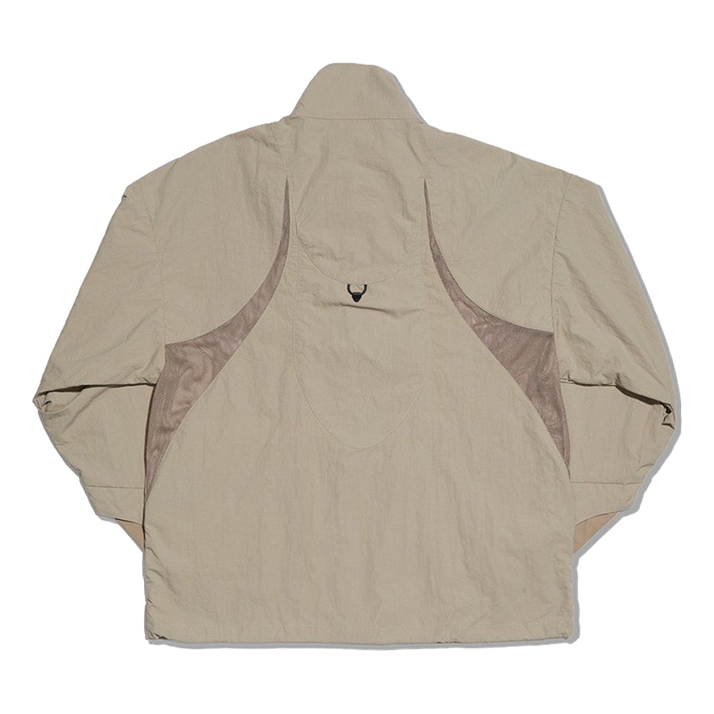 NINE POINT NINE REMNANT MESH TRAINER JACKET-KHAKI