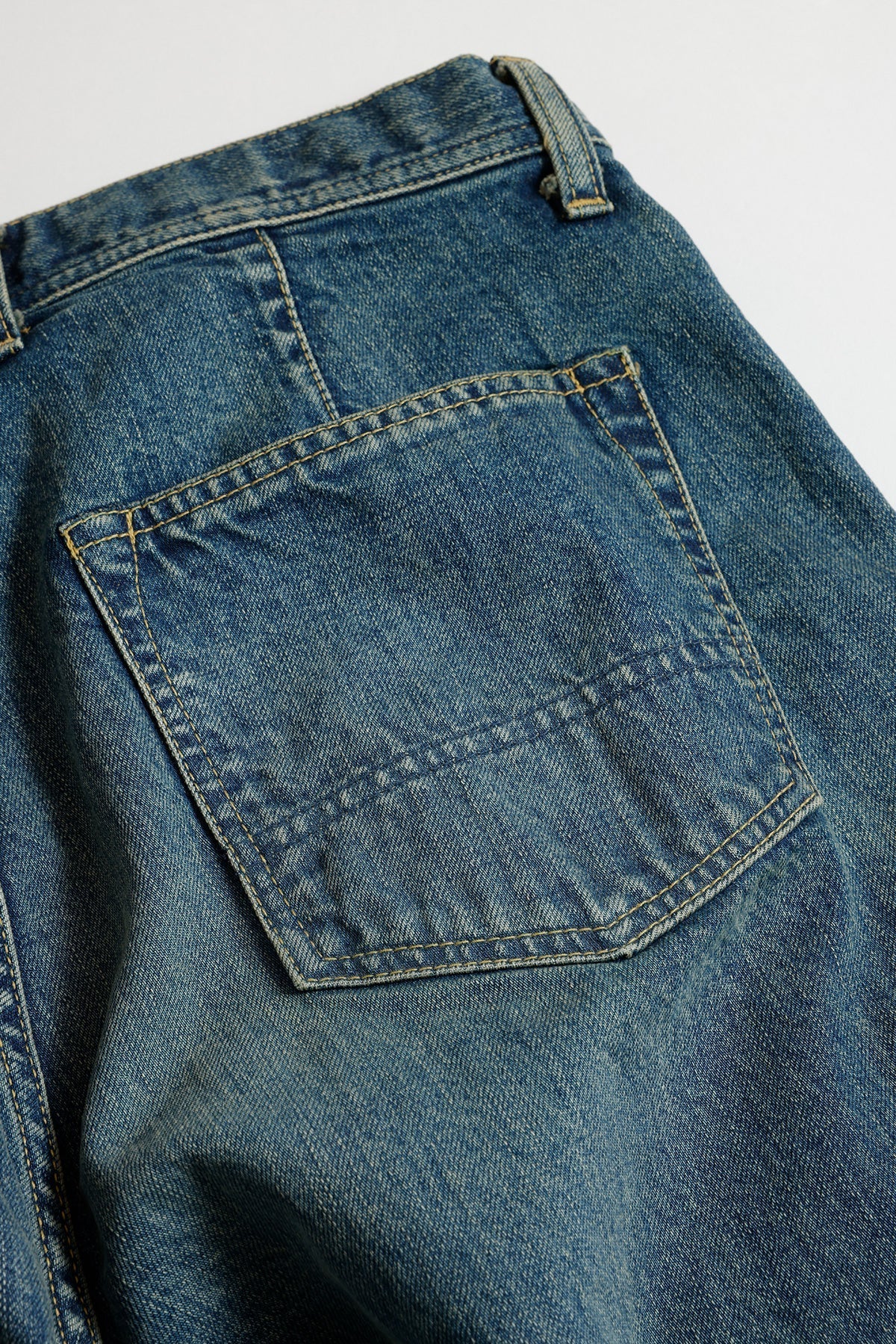 FUNDAMENTAL SECOND SECOND PANTS 3YR WASH-INDIGO