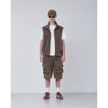 NINE POINT NINE SHOCK WAVE 3D POCKET VEST-METALLIC IRON
