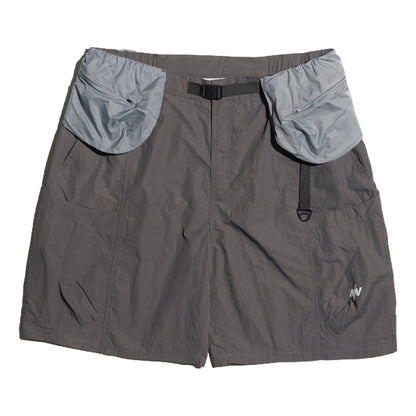 NINE POINT NINE SHORELINE BELT POCKET SHORTS-CHARCOAL