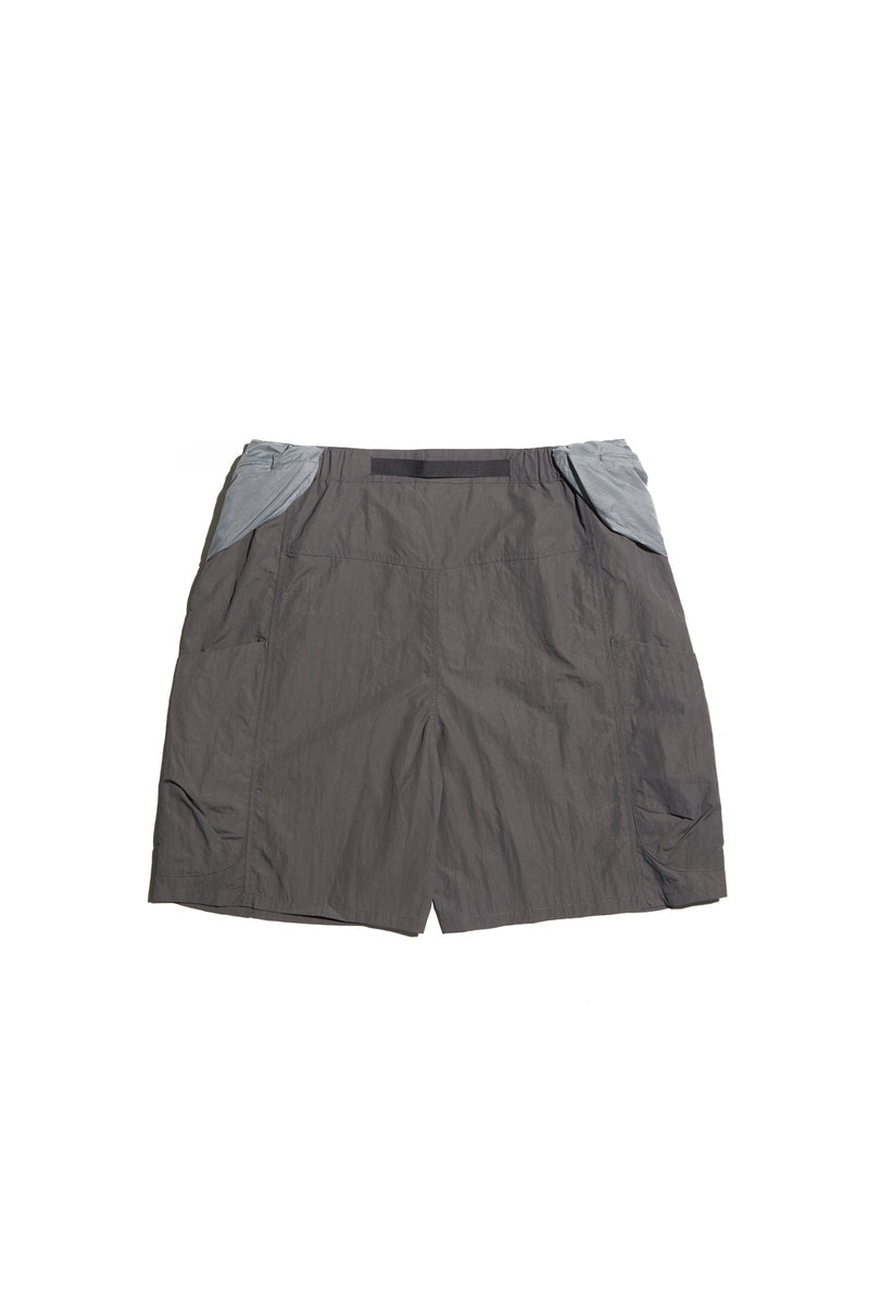 NINE POINT NINE SHORELINE BELT POCKET SHORTS-CHARCOAL
