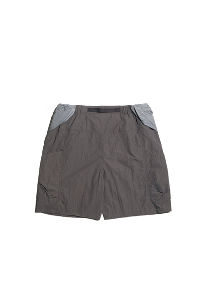 NINE POINT NINE SHORELINE BELT POCKET SHORTS-CHARCOAL