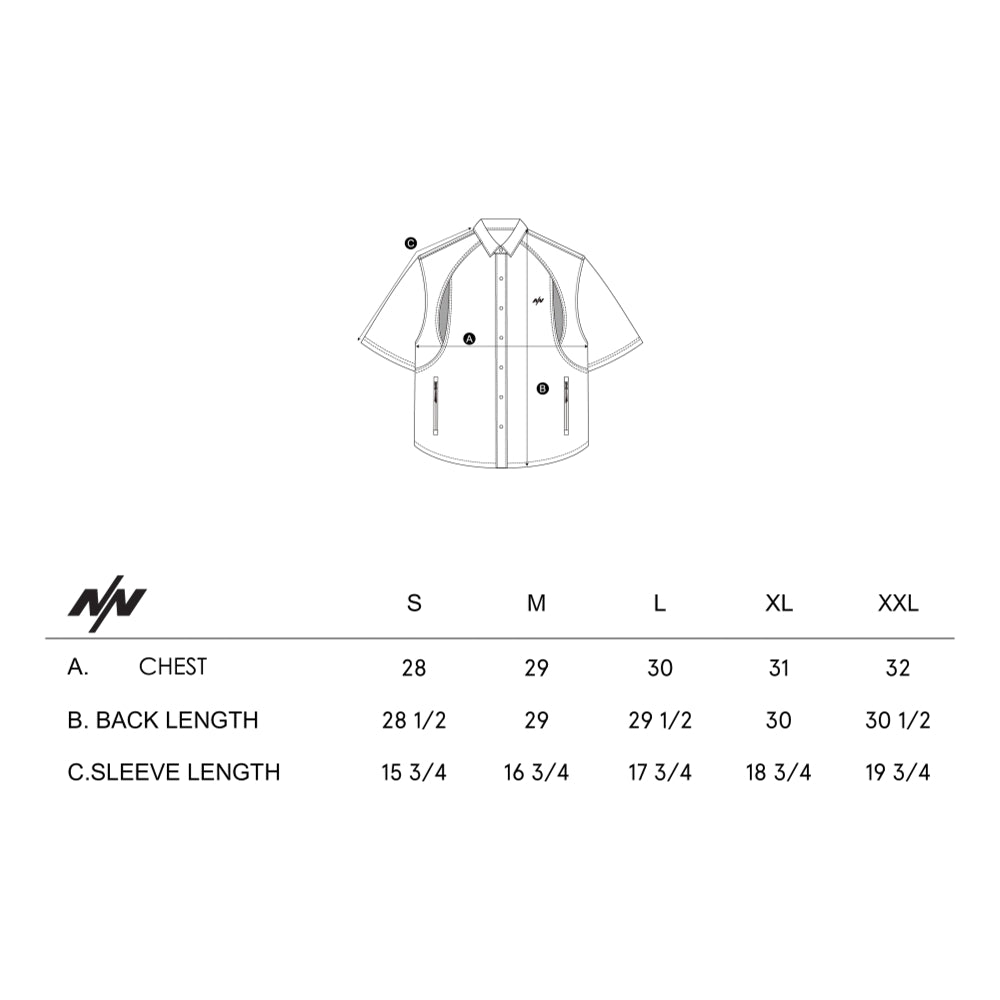 NINE POINT NINE SHORELINE LAYER S/S SHIRT-BLACK