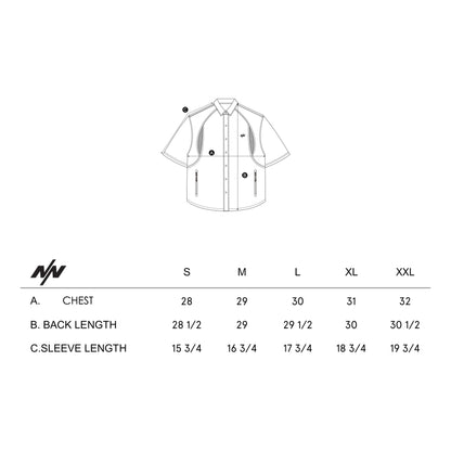 NINE POINT NINE SHORELINE LAYER S/S SHIRT-IVORY