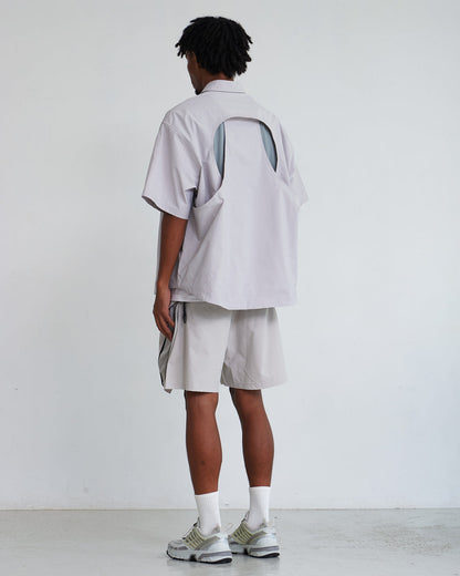 NINE POINT NINE SHORELINE LAYER S/S SHIRT-IVORY