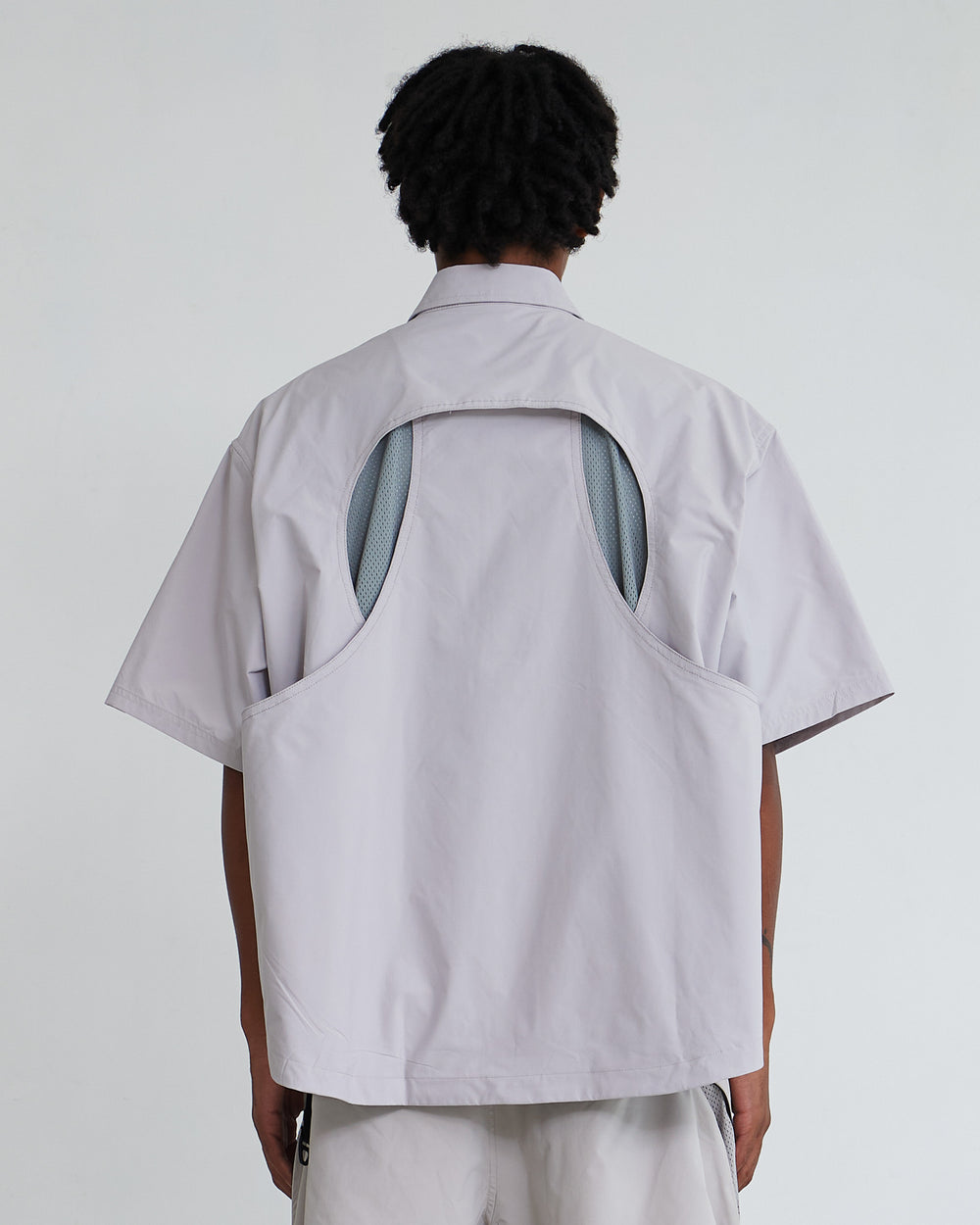 NINE POINT NINE SHORELINE LAYER S/S SHIRT-IVORY