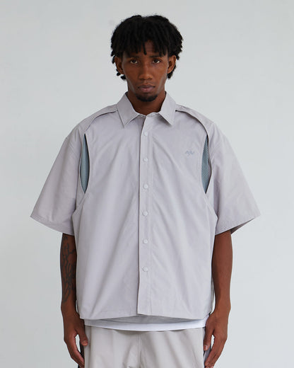 NINE POINT NINE SHORELINE LAYER S/S SHIRT-IVORY