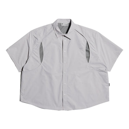 NINE POINT NINE SHORELINE LAYER S/S SHIRT-IVORY
