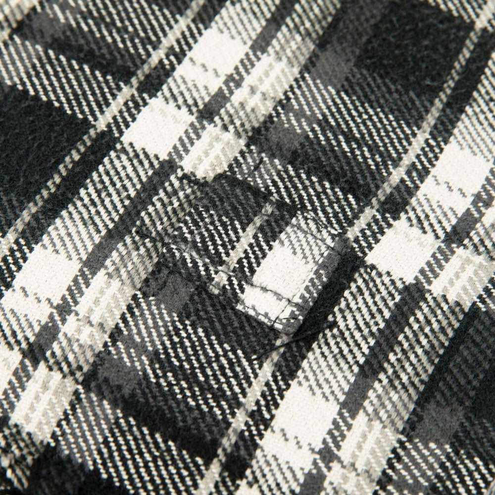 MADNESS SHREDDED CHECK SHIRT (MADE IN JAPAN)-BLACK