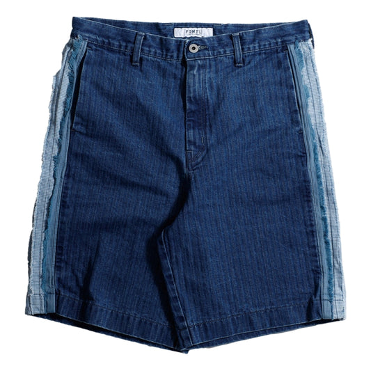 FUNDAMENTAL SIDE OBI SHORT PANTS 3YR WASH-INDIGO