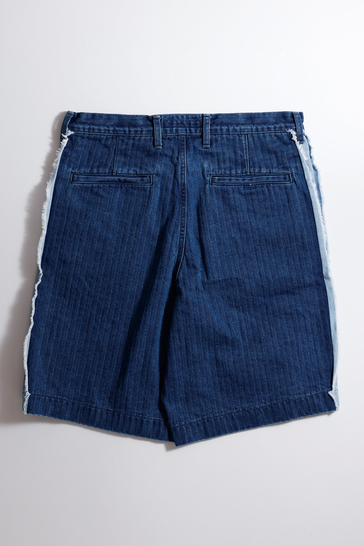 FUNDAMENTAL SIDE OBI SHORT PANTS 3YR WASH-INDIGO